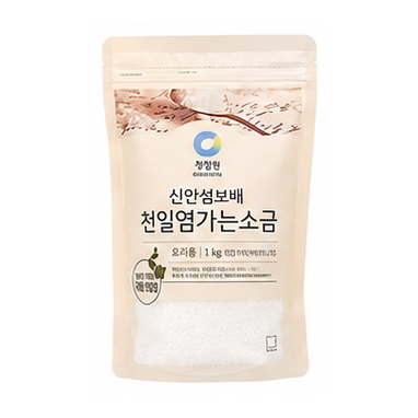청정원 신안섬보배 천일염 가는소금 1kg