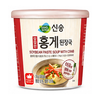 신송 칼칼한 홍게 된장국 컵 10g
