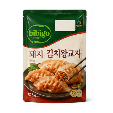 비비고 돼지 김치왕교자 525g