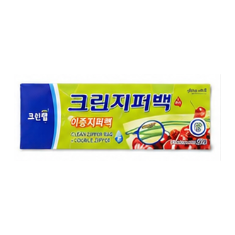 크린랲 크린지퍼백 대 이중지퍼백 (25*30cm/20ea)