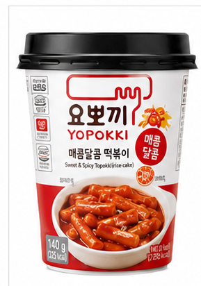 영풍 요뽀끼 매콤달콤 떡볶이 (컵) 140g