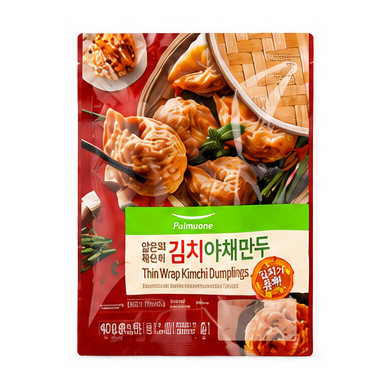 풀무원 얇은피 꽉찬속 김치 야채 만두 600g