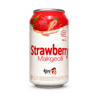 딸기 쌀 막걸리 국순당 350ml(캔)