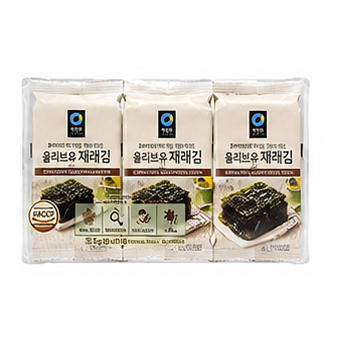 청정원 올리브유 재래김 5g* 3pks