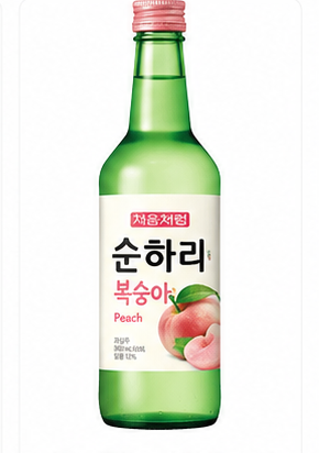 롯데 처음처럼 순하리 복숭아 360ml