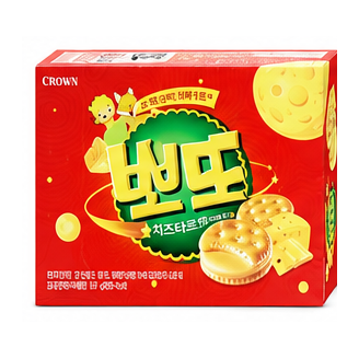 크라운 뽀또 치즈타르트 161g