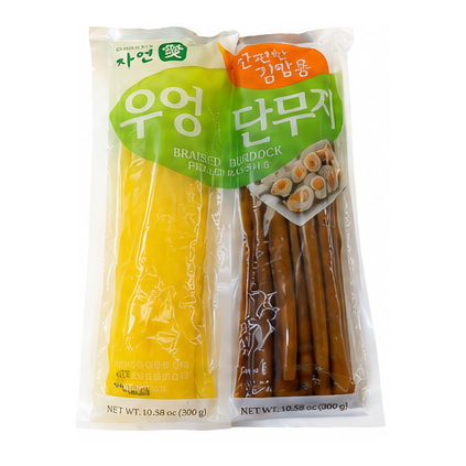 자연애 간편한 김밥용 우엉과 단무지 300g
