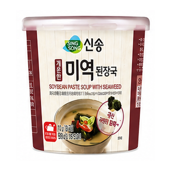 신송 개운한 미역 된장국 컵 10g