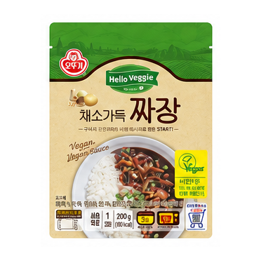 오뚜기 헬로베지 채소가득 짜장(파우치) 200g