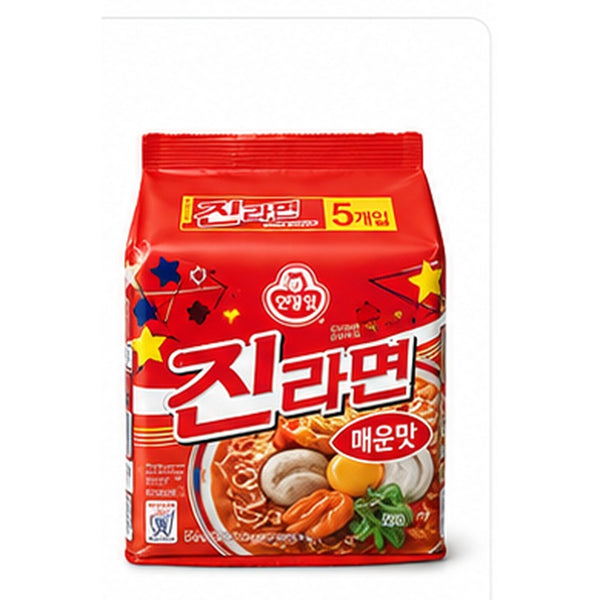 진라면 매운맛 (1pk / 5pks)