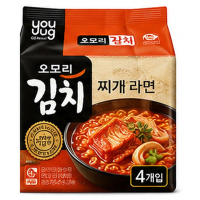 유어스 오모리 김치찌개 라면 (1pk / 4pks) / GSR Omori Kimchi Stew Ramen 160G