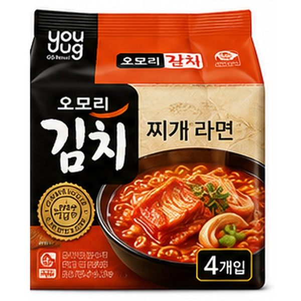 유어스 오모리 김치찌개 라면 (1pk / 4pks) / GSR Omori Kimchi Stew Ramen 160G