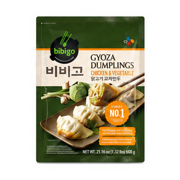 비비고 닭고기 교자만두(치킨야채 교자만두) 600g