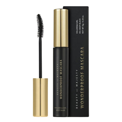 비오엠 원더프루프 마스카라 볼륨앤컬 #01 딥 블랙 8g / B.O.M Wonderproof Mascara Volume & Curl #01 Deep Black