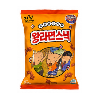 효성 검정고무신 왕라면스낵 160g