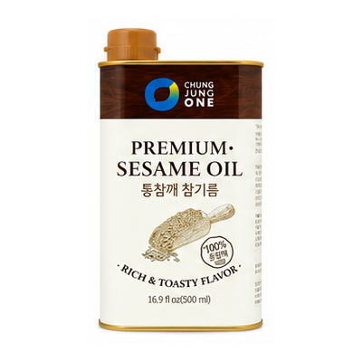 청정원 통참깨 참기름(캔) 500ml