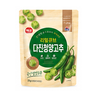 해표 리얼큐브 다진청양고추 23g