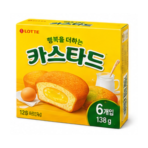 롯데 카스타드 138g(6개입)